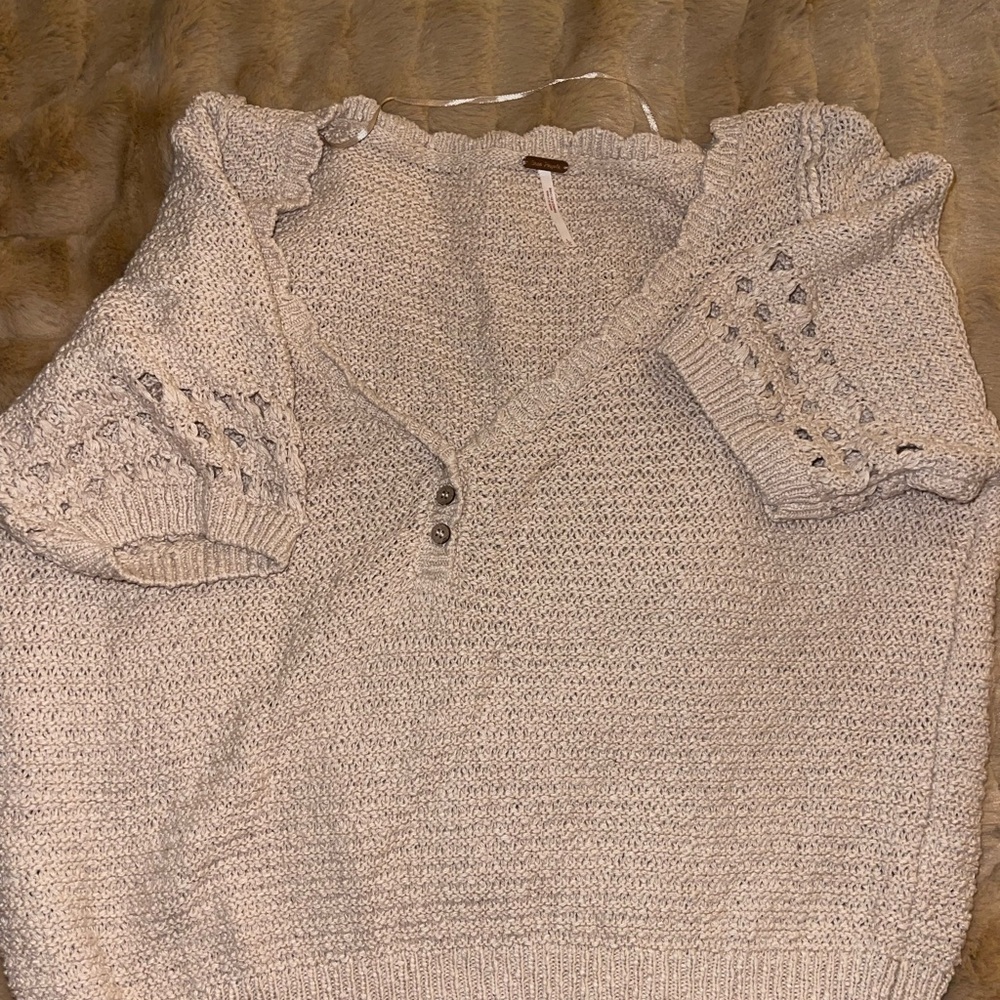 Cozy Beige Knit Sweater